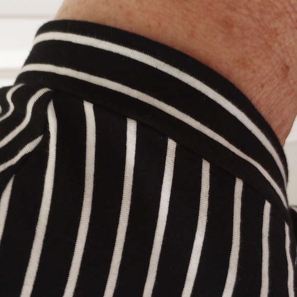 Chico's Black/White Striped Top/2 Tops For $30 - Picture 2 of 7